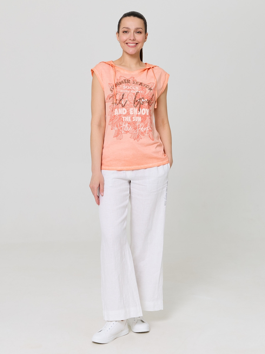 лонгслив с капюшоном peach pearl