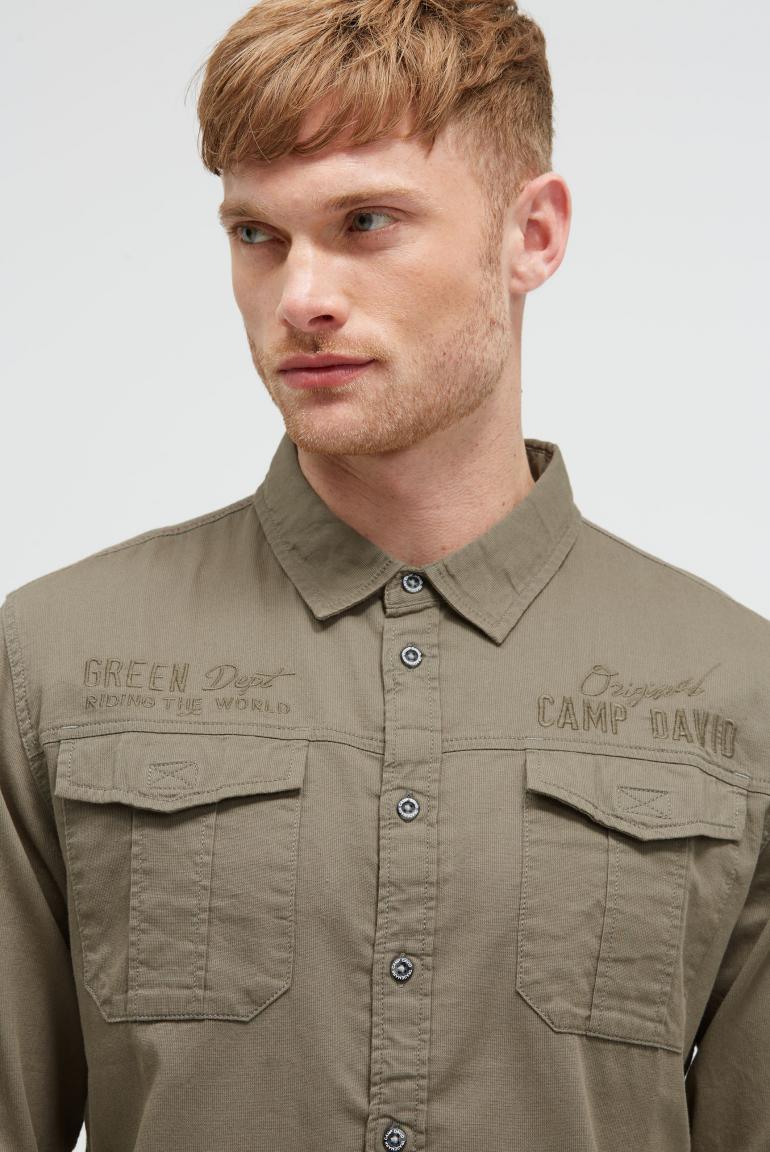 рубашка vintage khaki