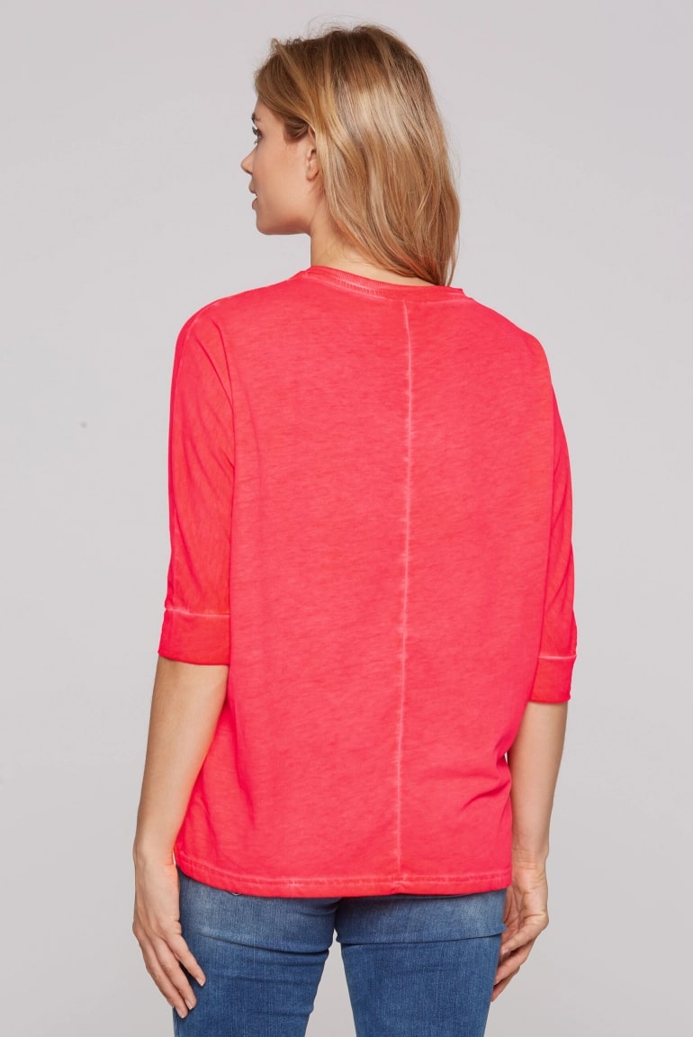 футболка oversize flashy red