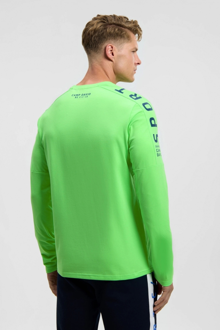 лонгслив tech green