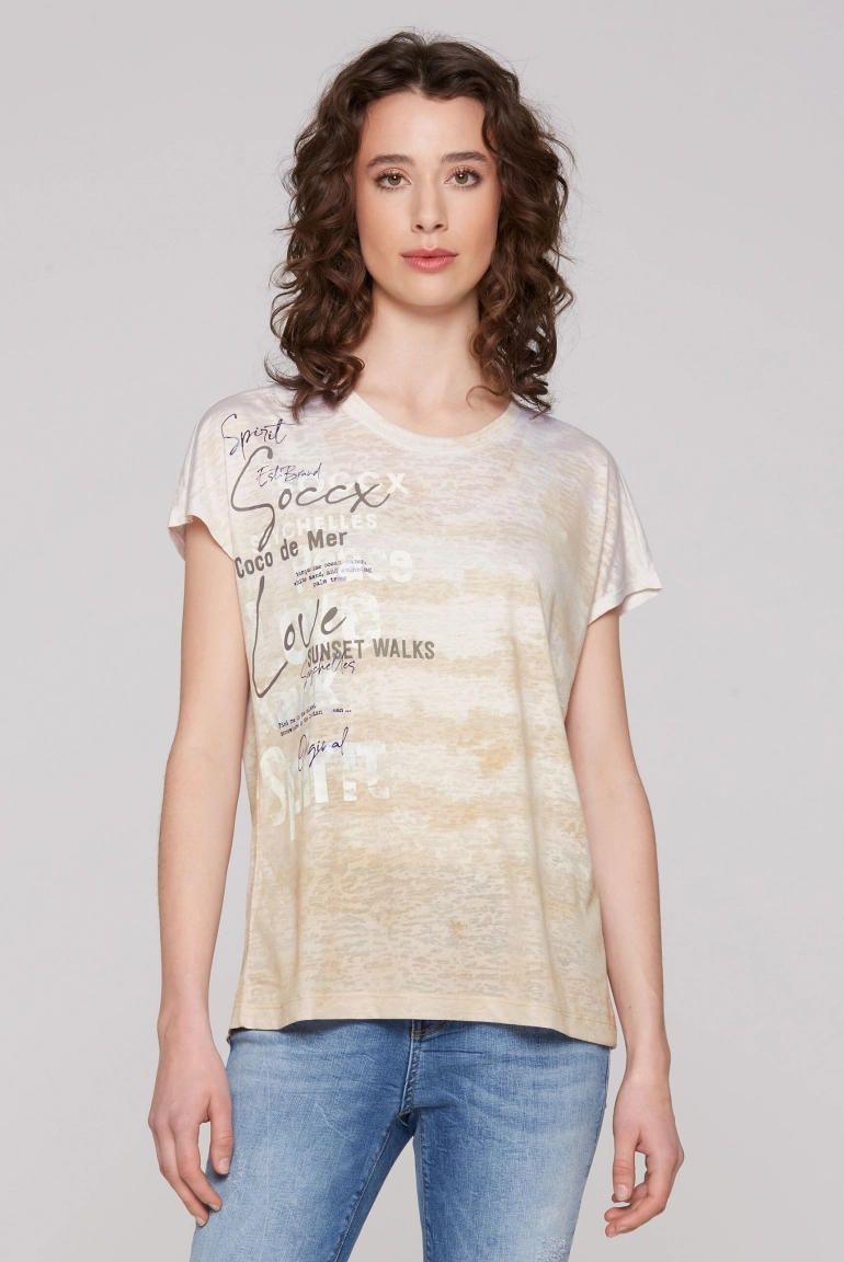 футболка  milky beige