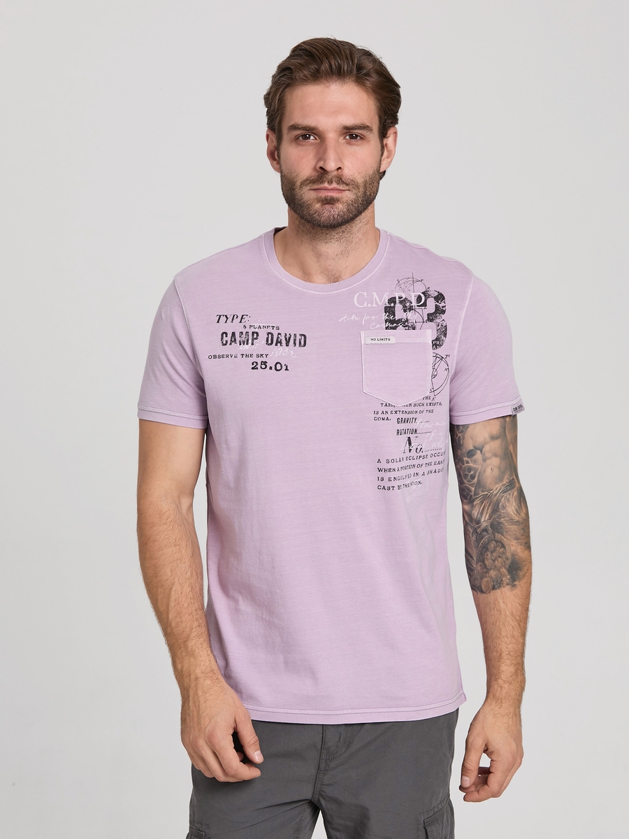 футболка GOTS 100% french violet