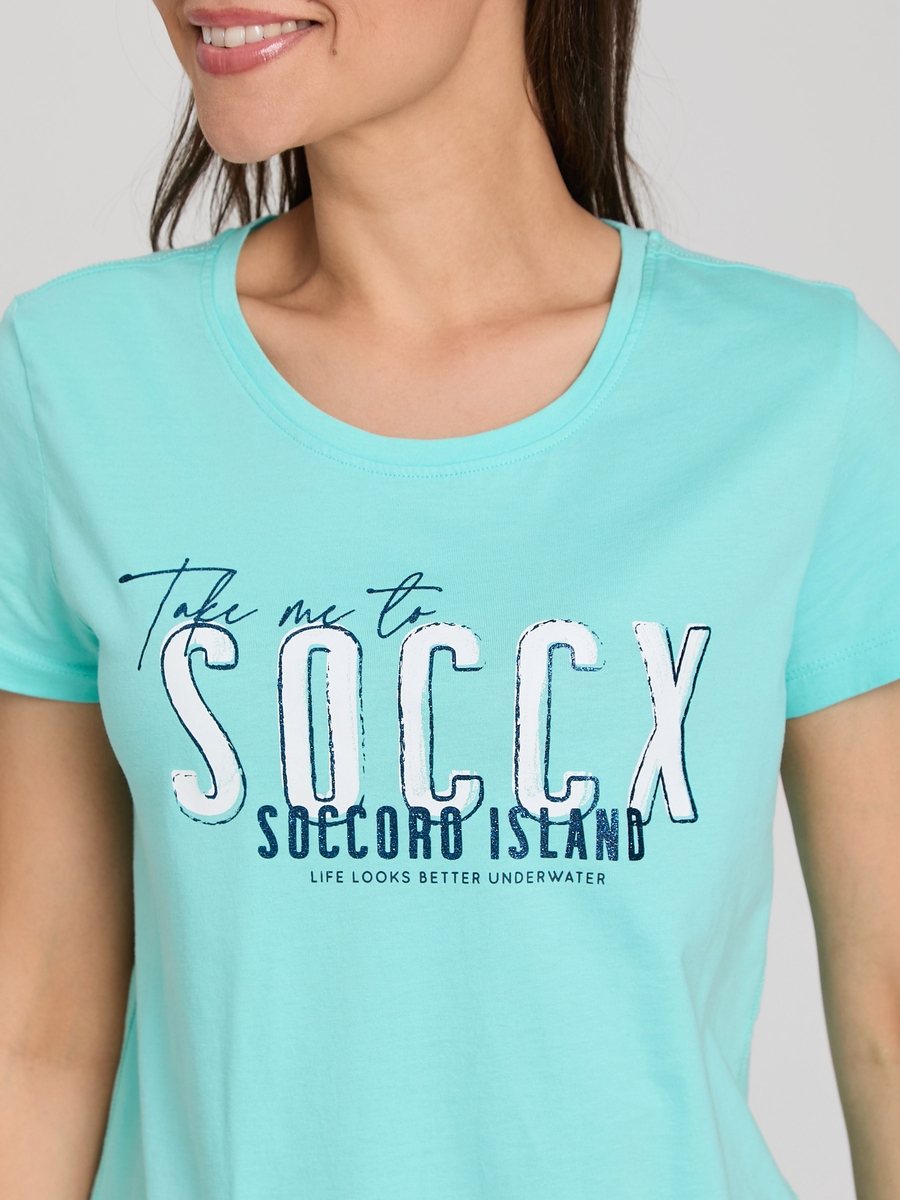 футболка flash aqua