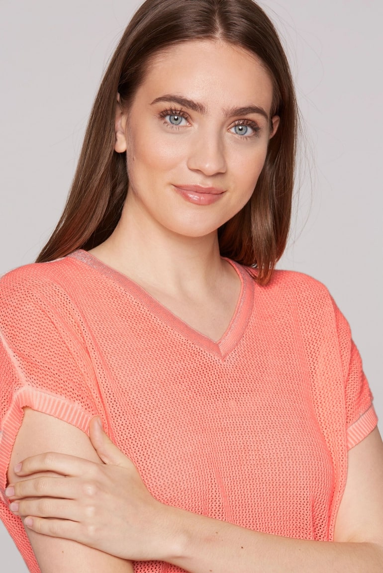 пуловер electric orange