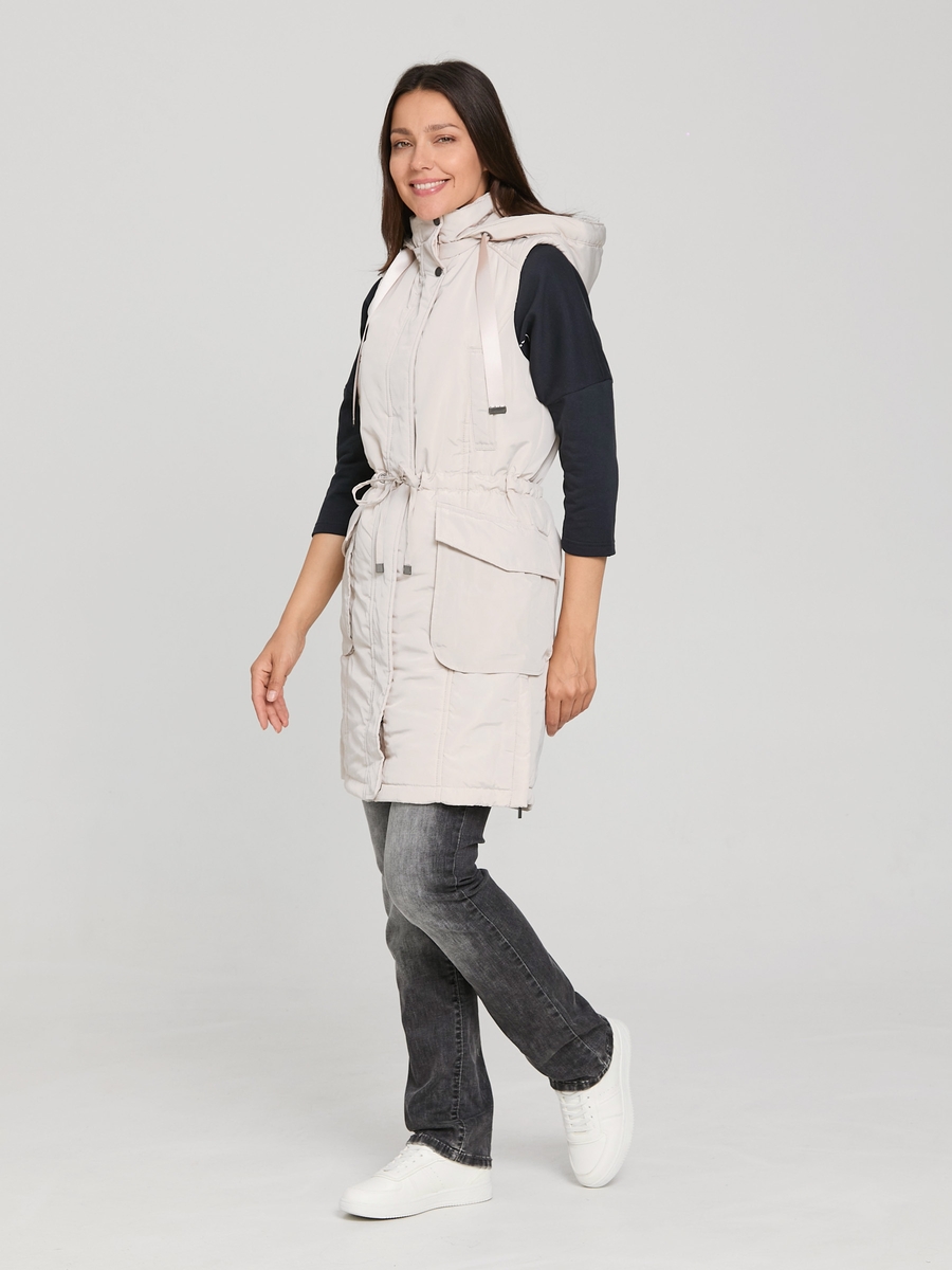 жилет удлиненный clear sand