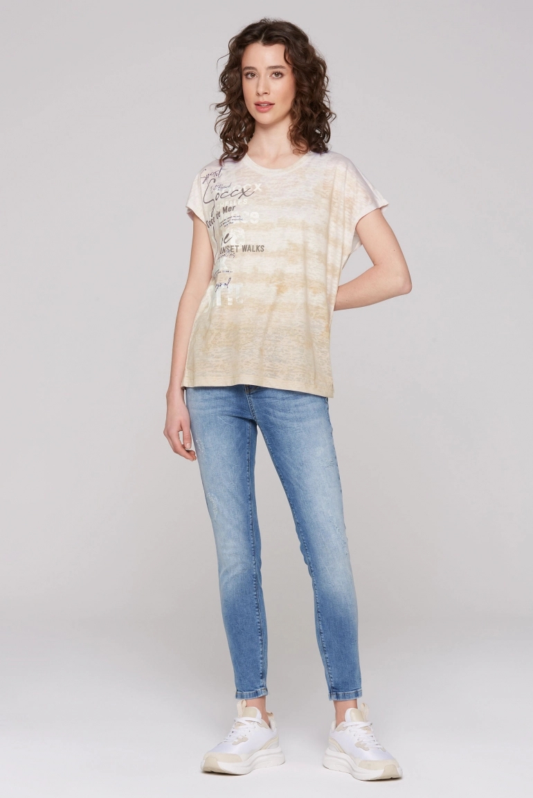 футболка  milky beige