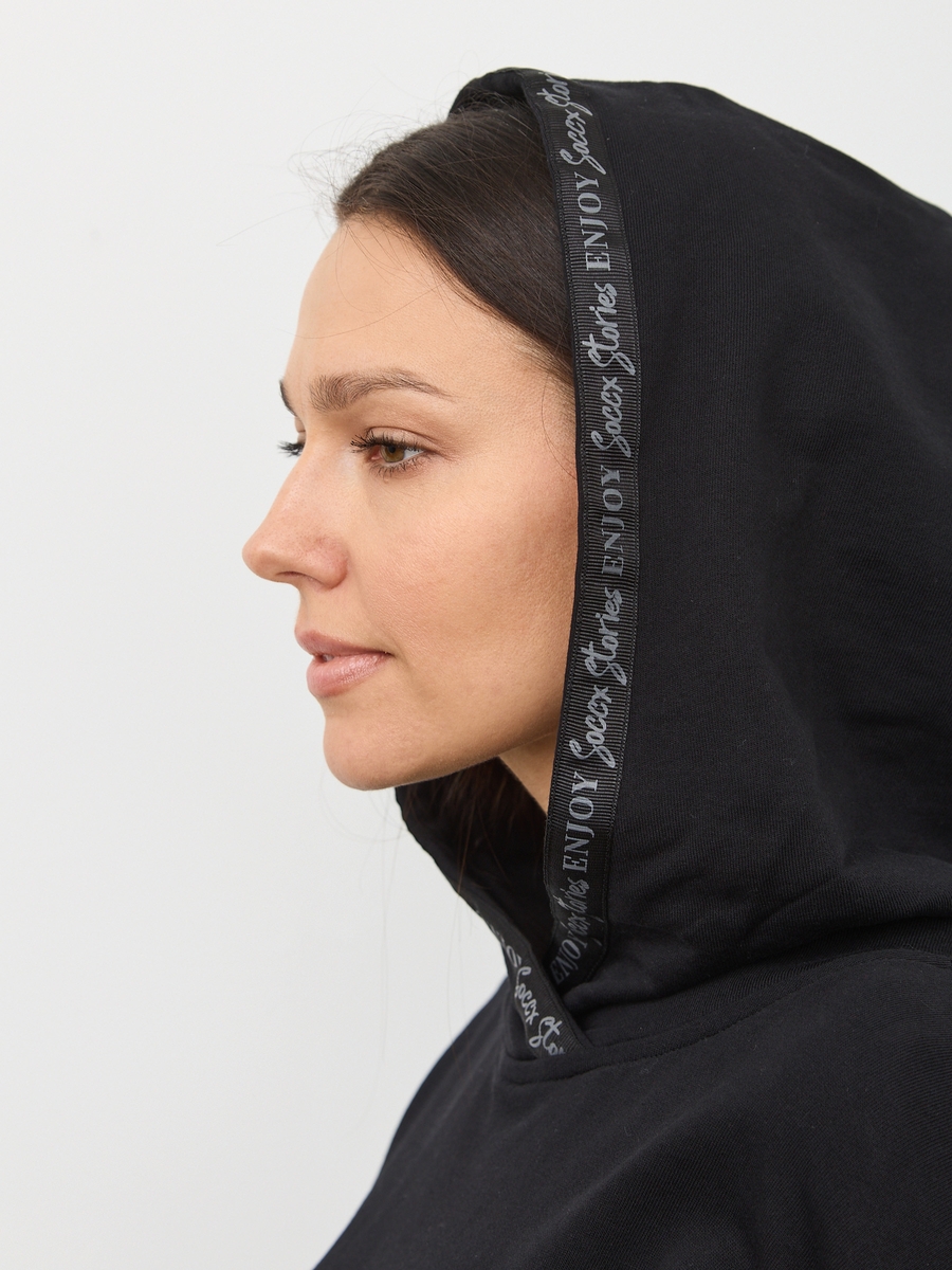 худи oversize black
