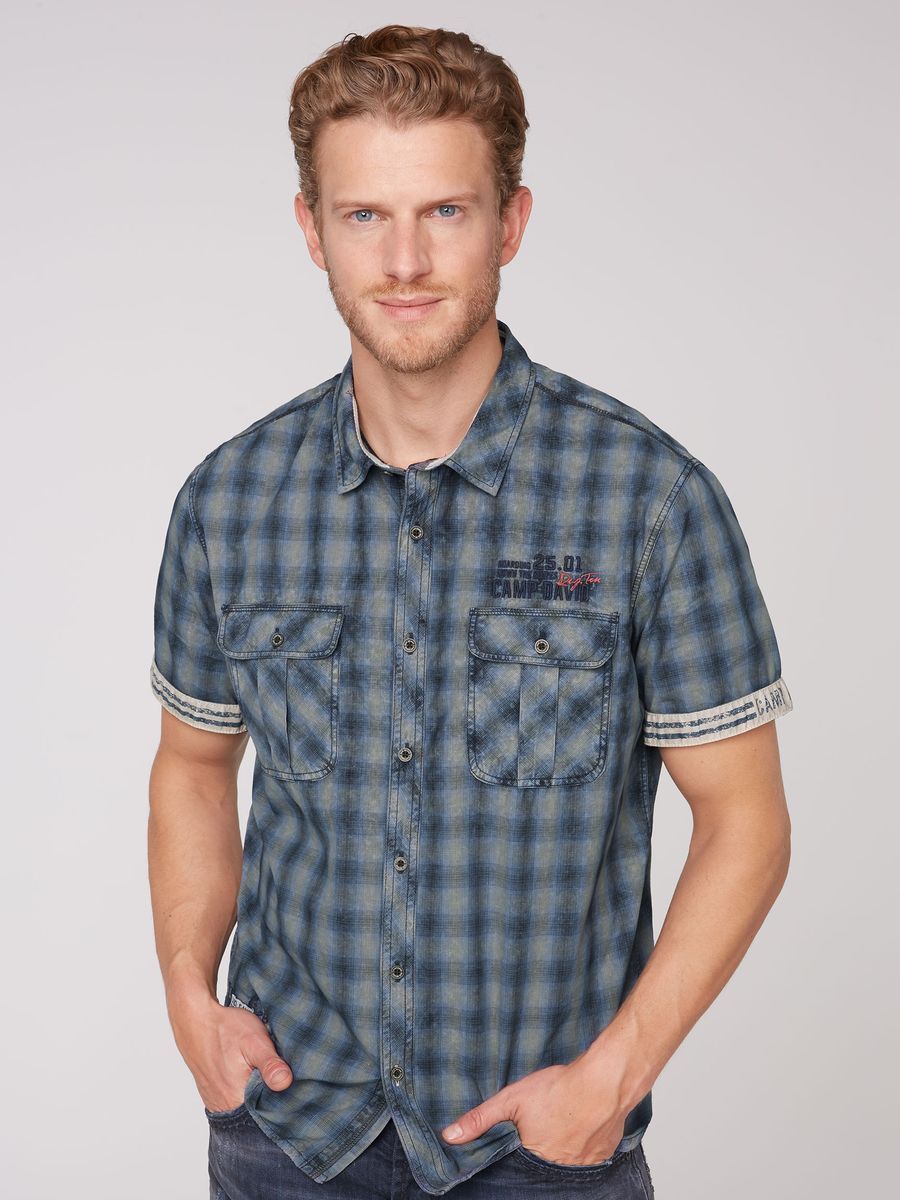 рубашка wild khaki/black