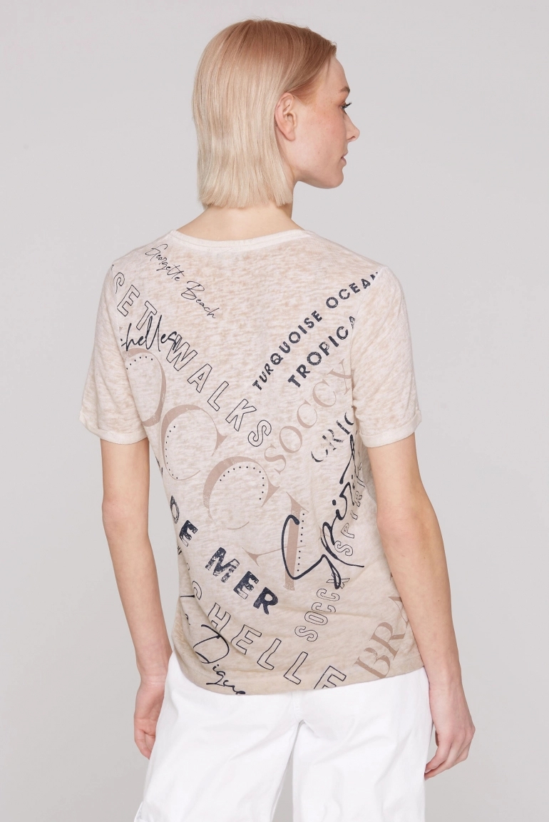 футболка milky beige