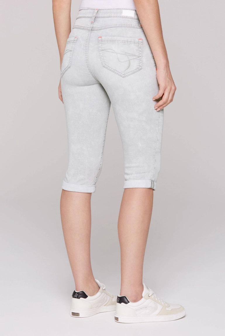 бермуды RO:MY white grey print jogg