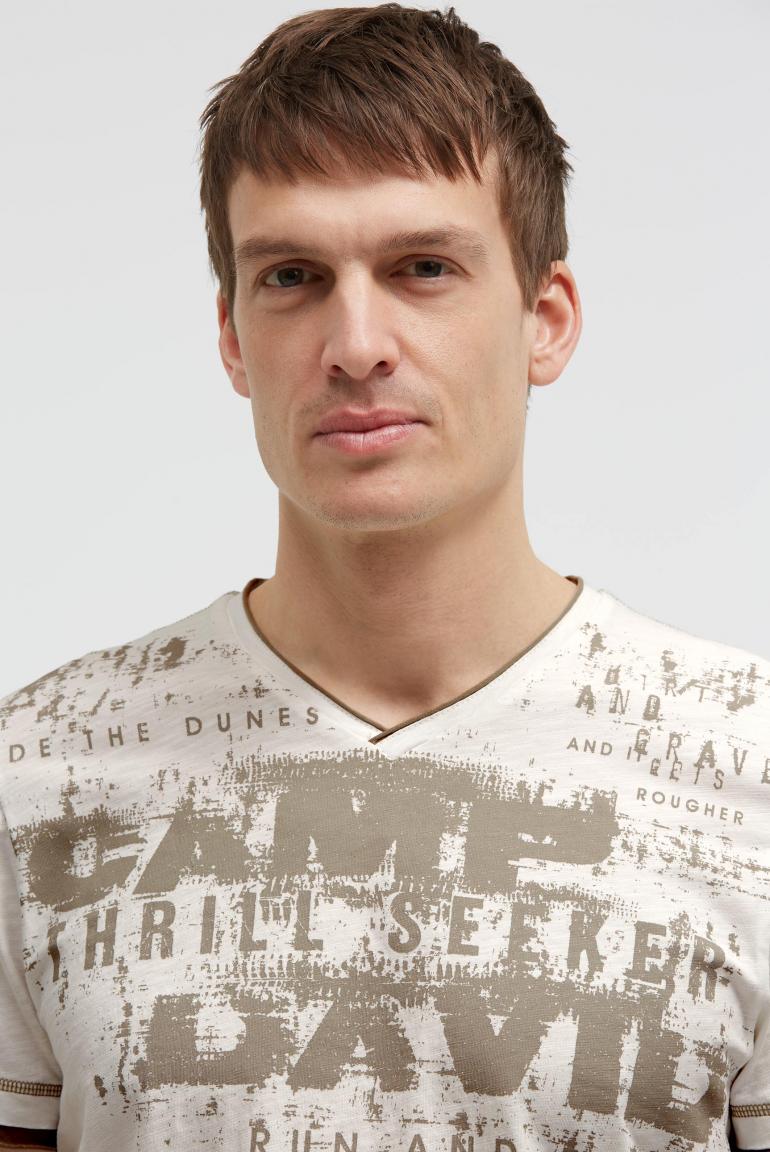 футболка v-neck ivory