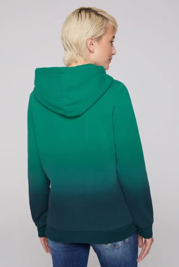 худи dip dye bottle green