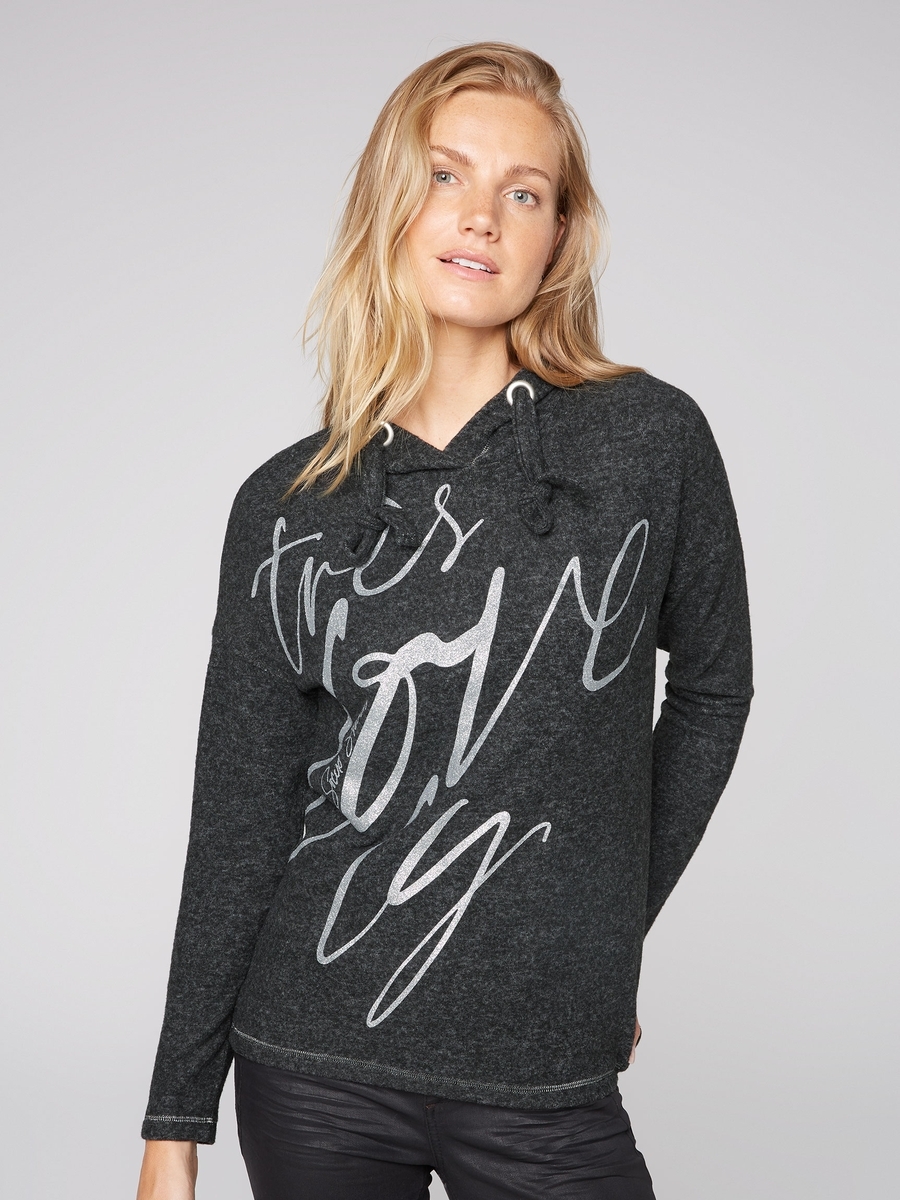 пуловер black melange