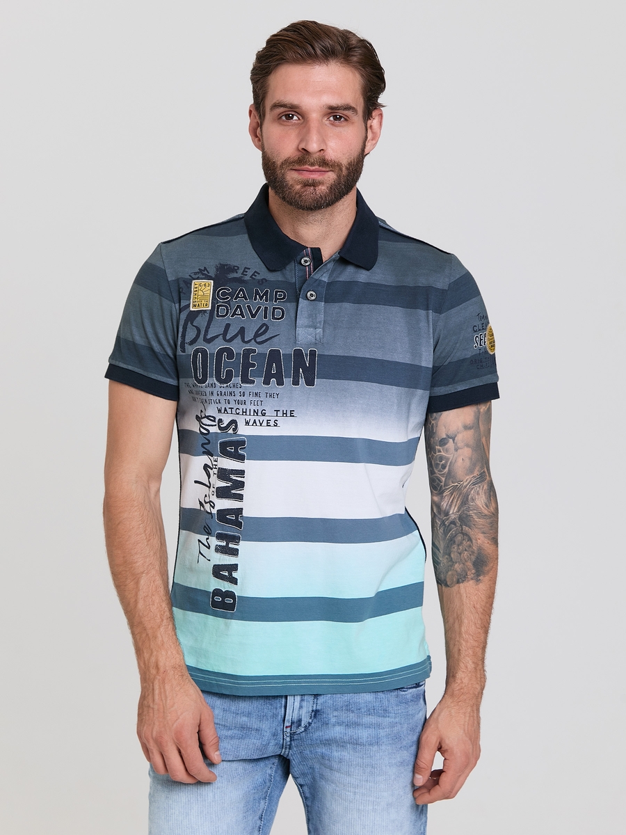 поло stripe cool mint