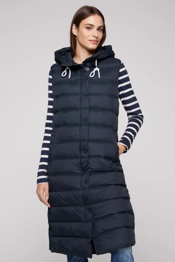 жилет удлиненный horizon navy