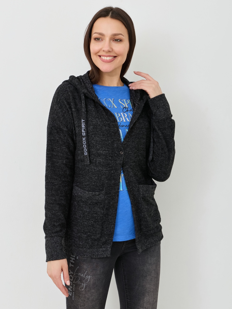 кардиган black melange