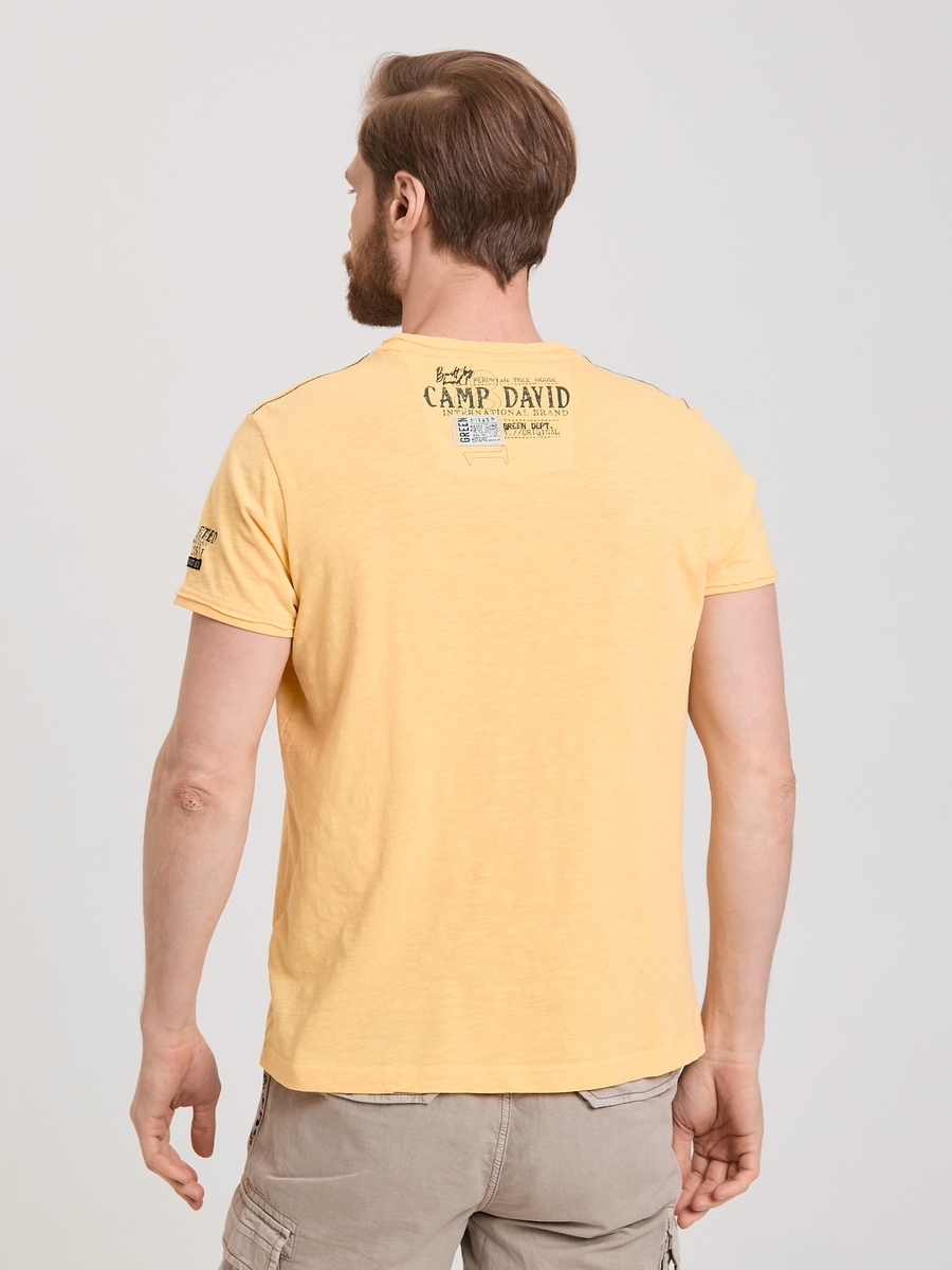 футболка  GOTS 100% mountain yellow