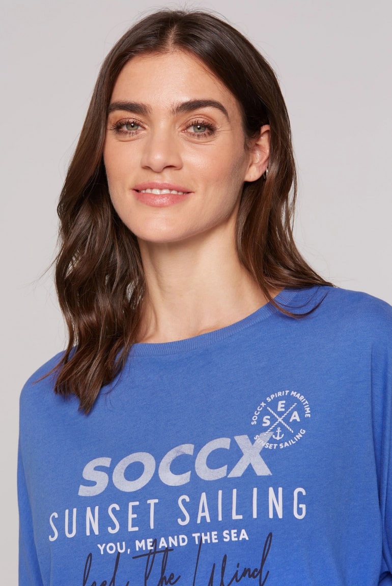 футболка oversize vividblue
