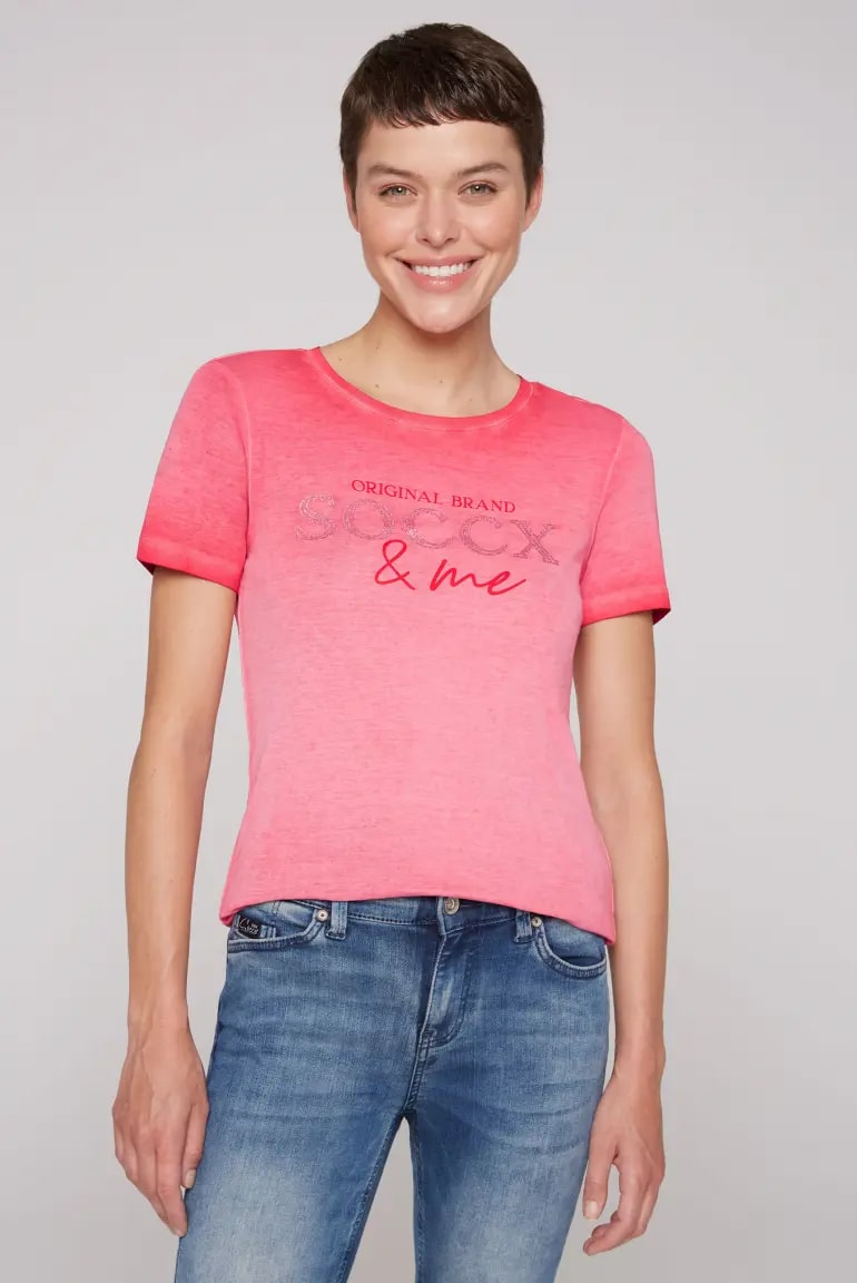 футболка HA:ZEL clear red