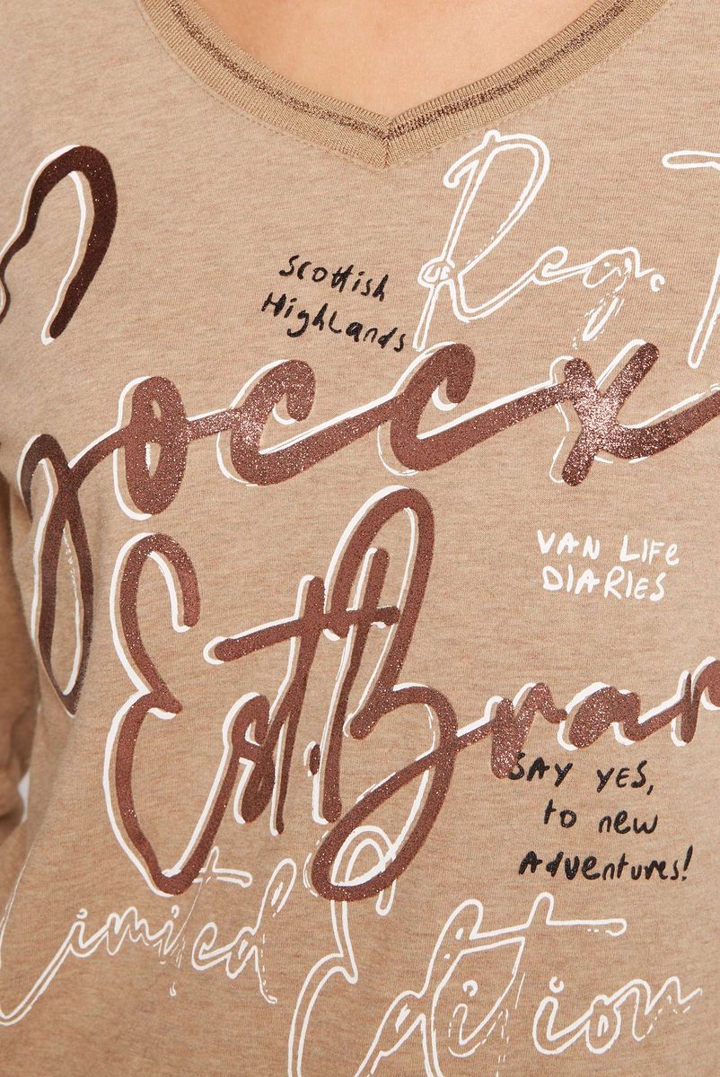 лонгслив  chestnut melange