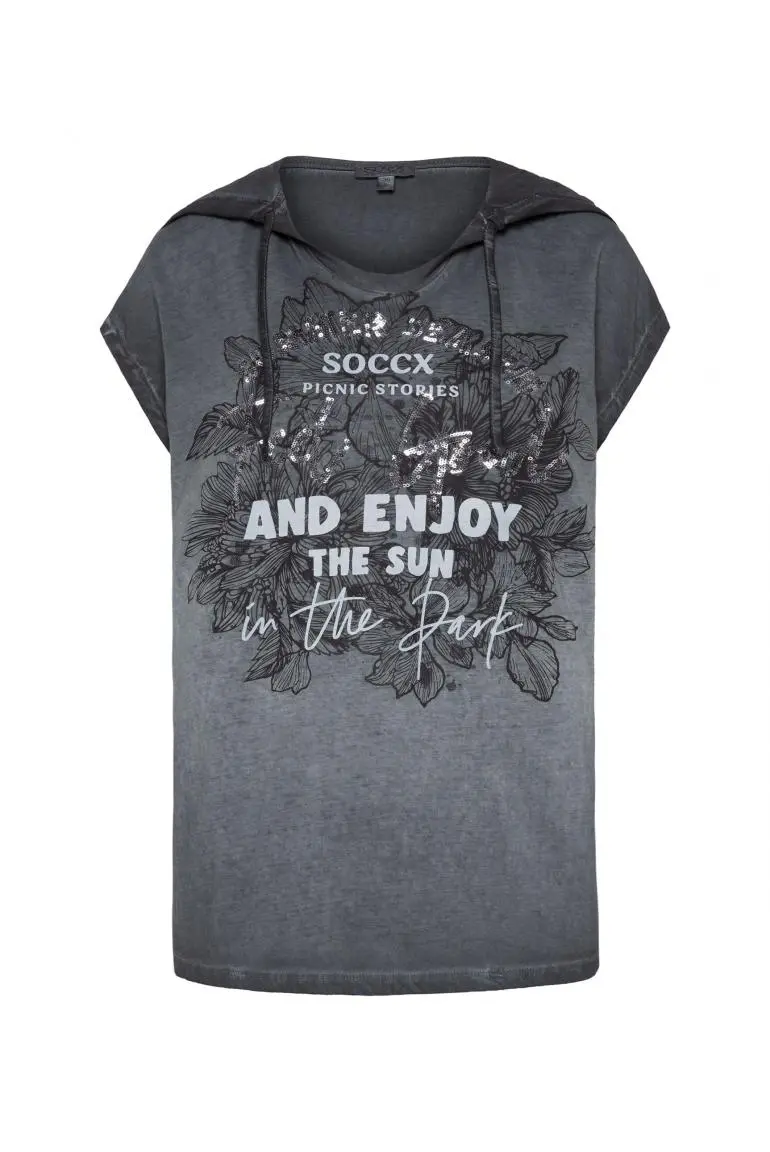 лонгслив с капюшоном blueberry