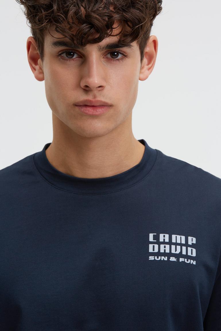 футболка relaxed fit blue navy