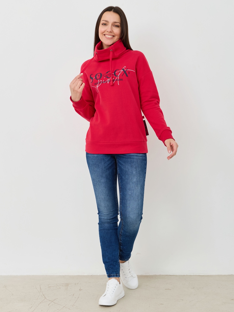 свитшот clear red