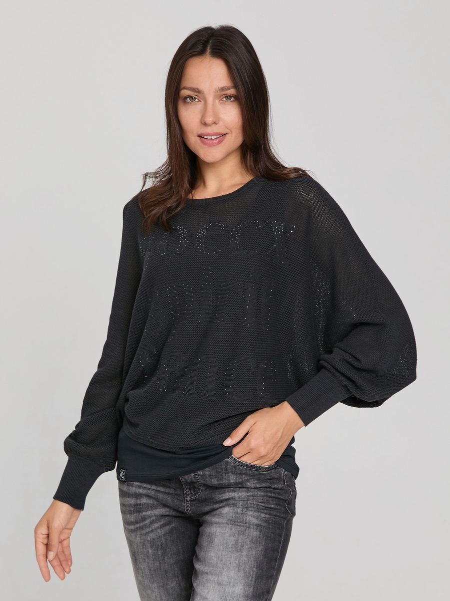 пуловер oversize anthra