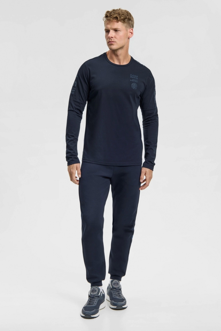 лонгслив blue navy
