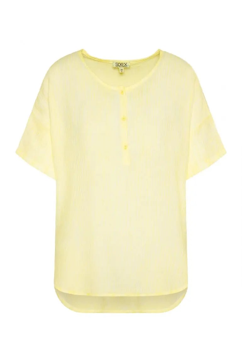 блуза oversize faded yellow