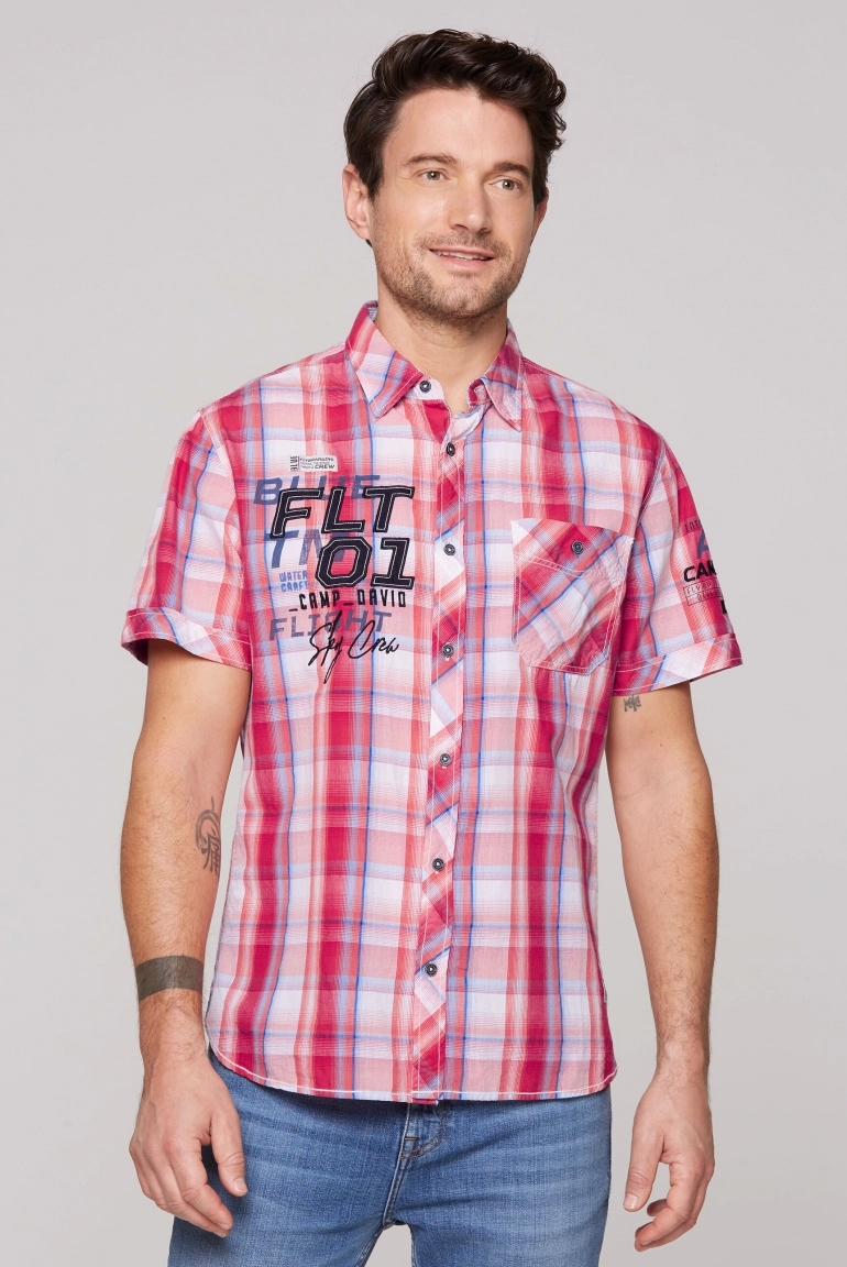 рубашка nautical red