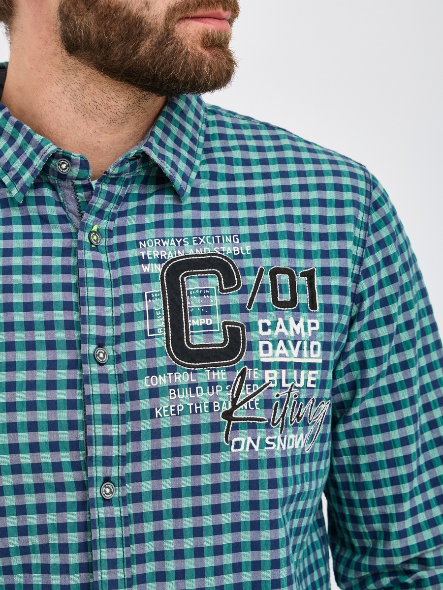 рубашка dark green