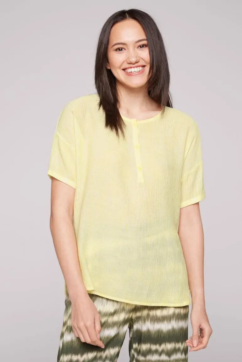 блуза oversize faded yellow