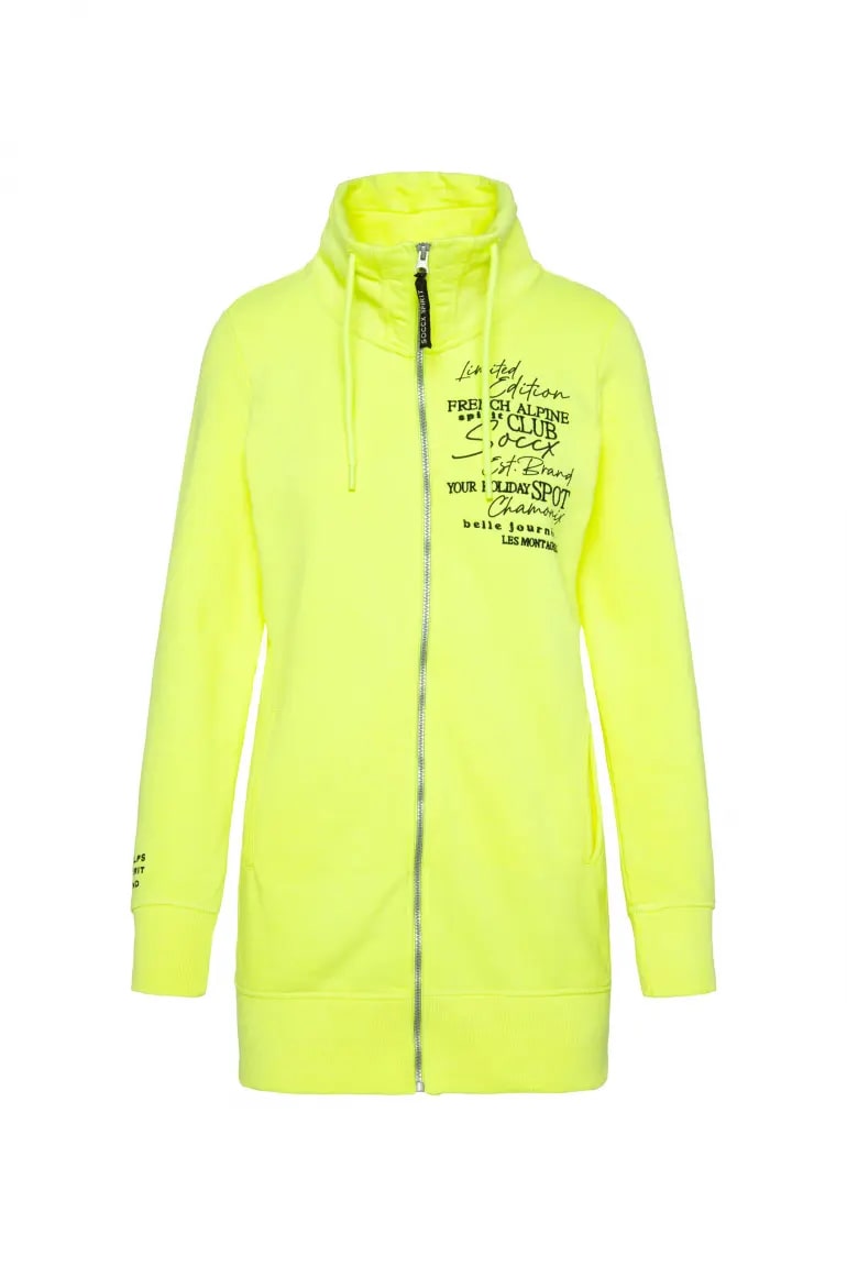 джемпер удлиненный yellow lime