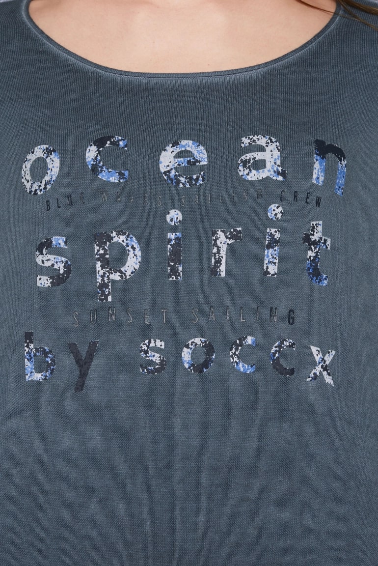 pullover oversize blue navy