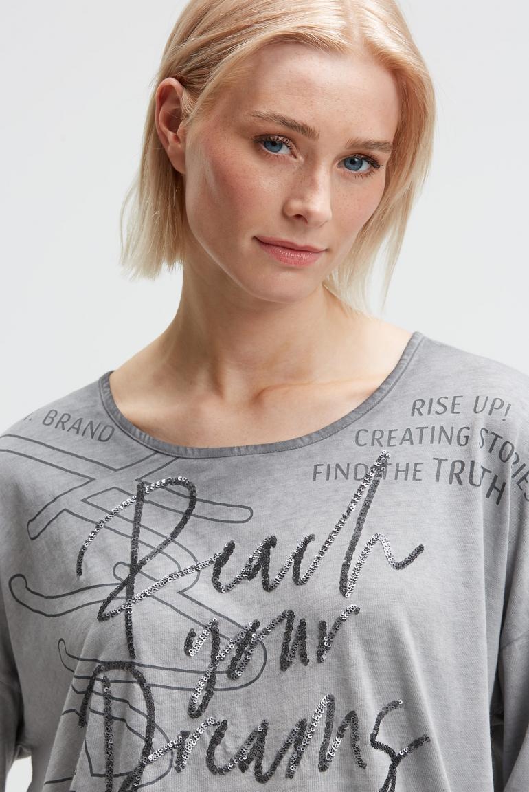 блуза oversize lunar grey