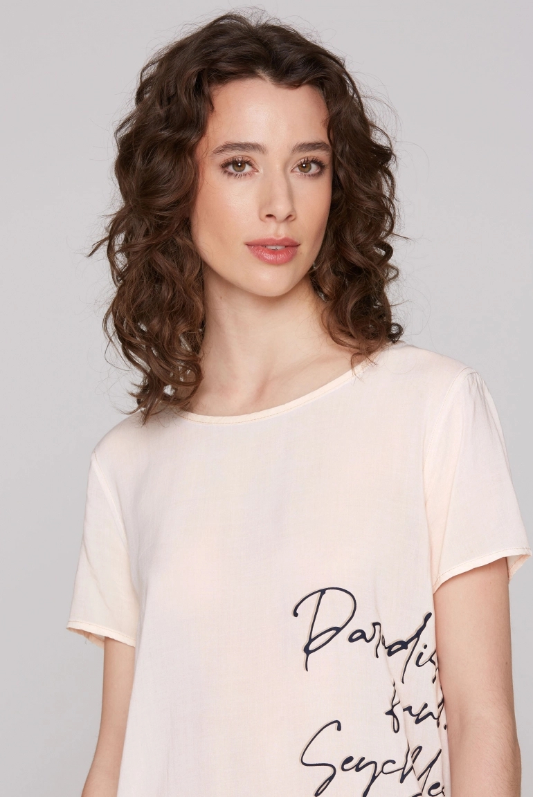 футболка milky beige