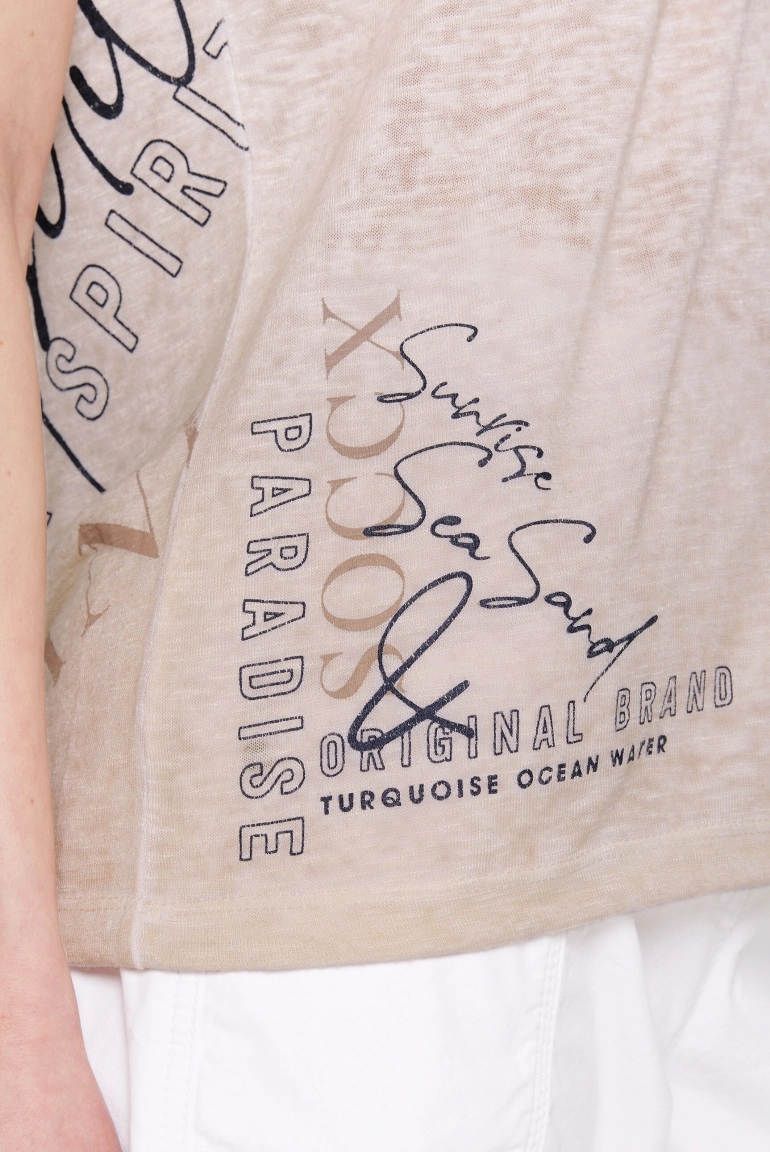 футболка milky beige