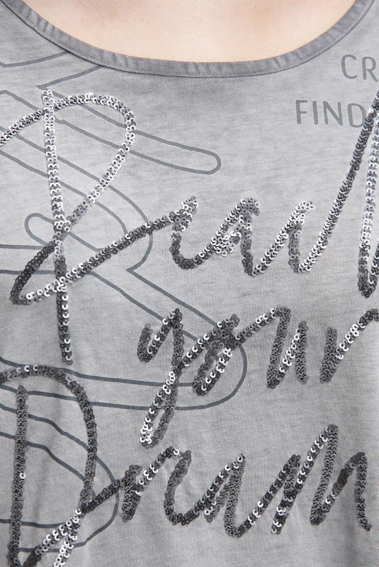 блуза oversize lunar grey