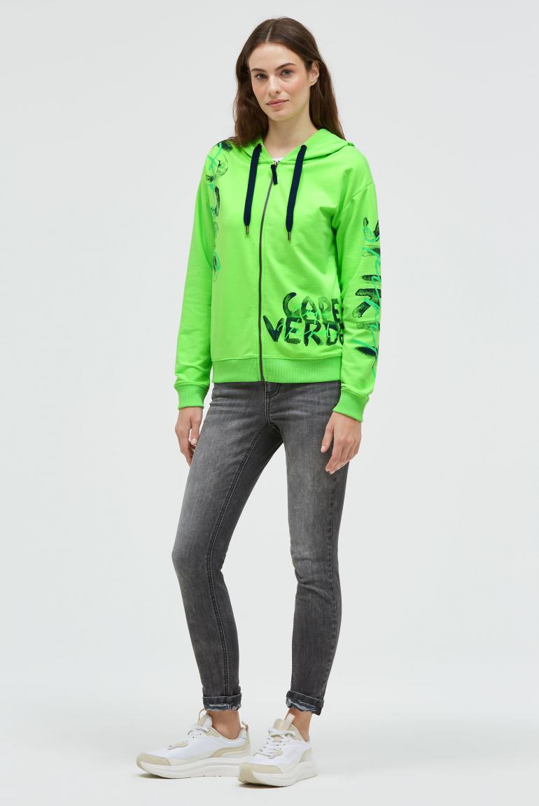 толстовка neon leaf