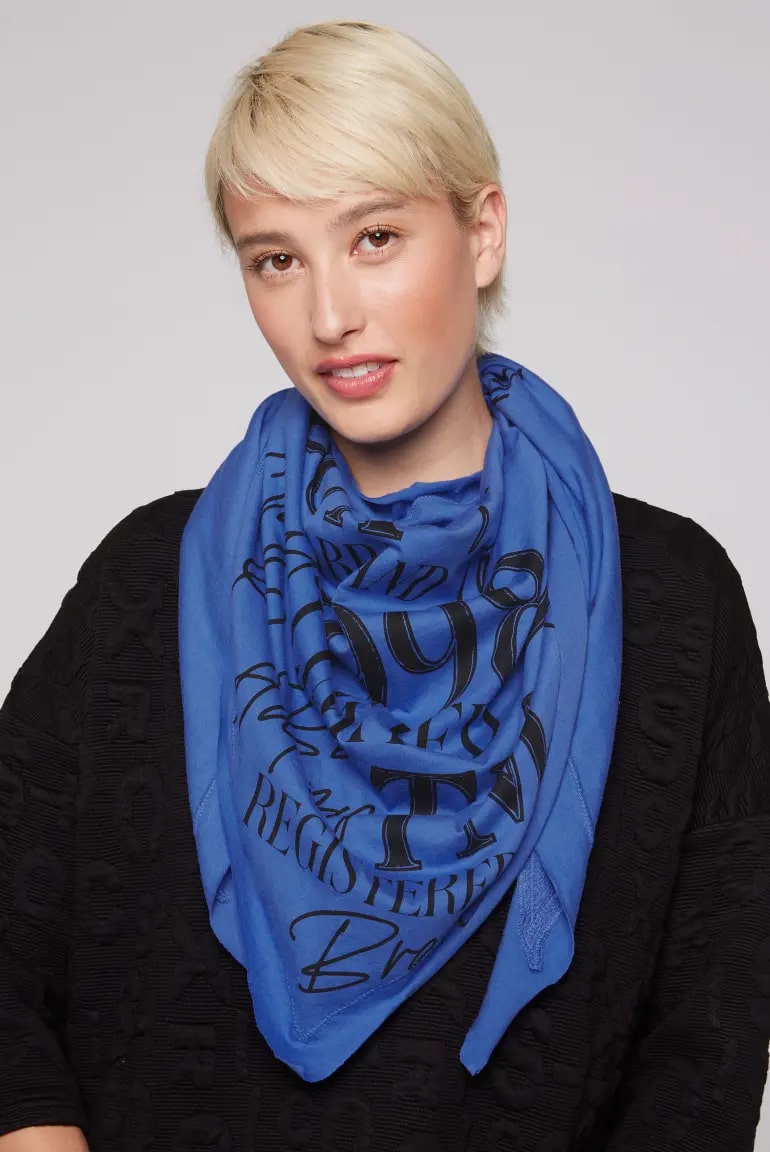 scarf vividblue