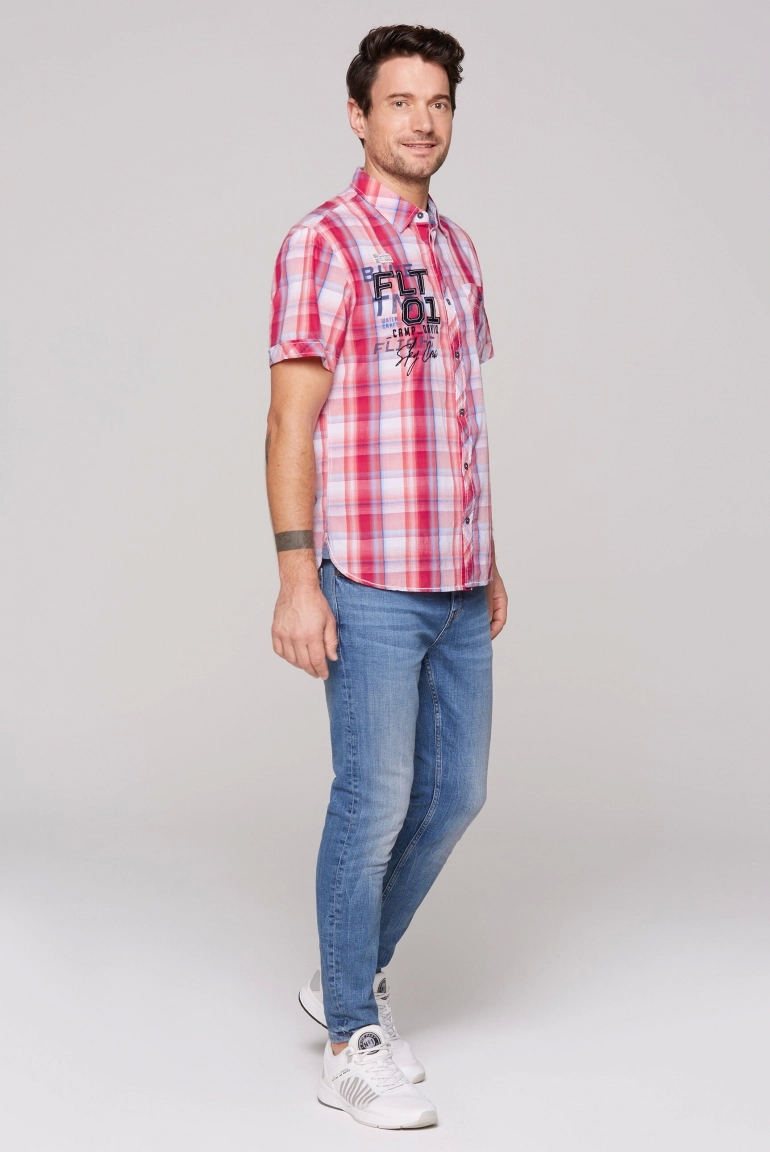 рубашка nautical red