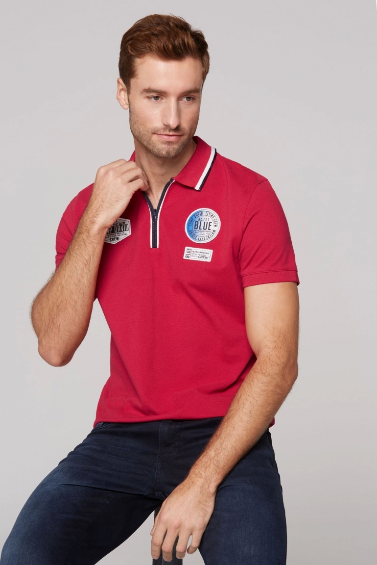поло nautical red