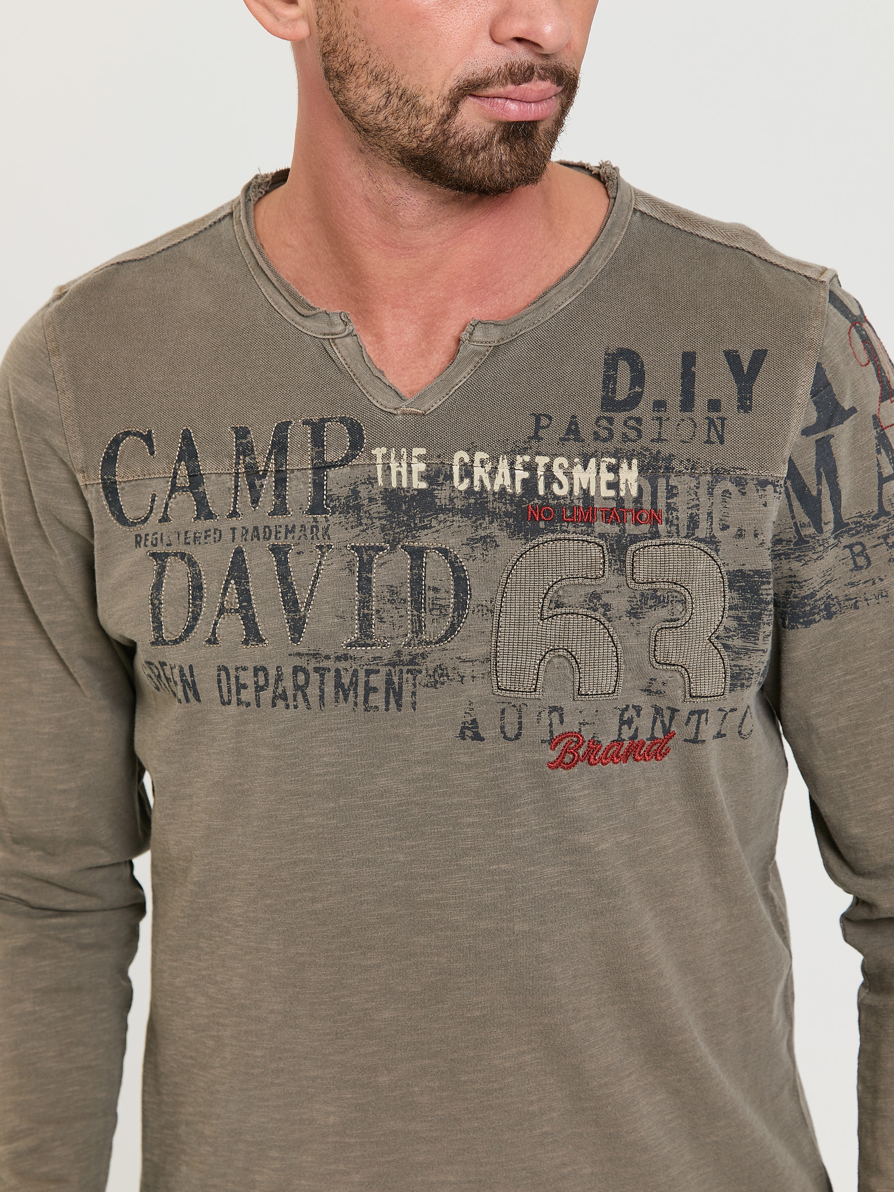 лонгслив medium khaki