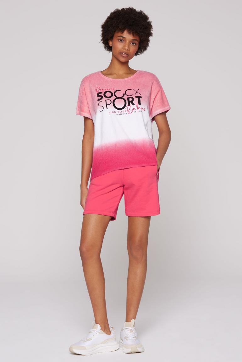 свитшот oversize light coral pink / coral pink