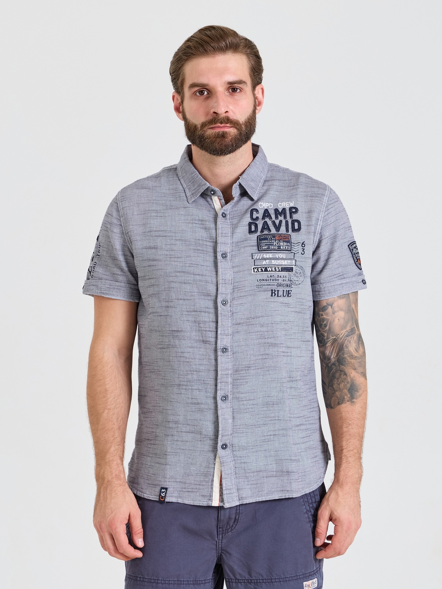 рубашка concrete blue