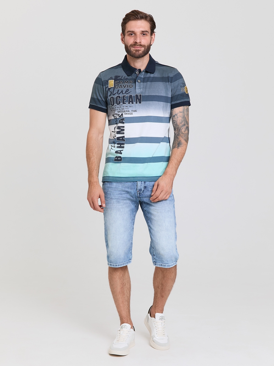 поло stripe cool mint