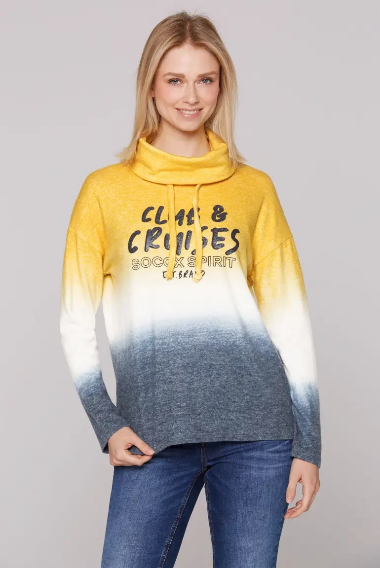 пуловер dip dye golden honey