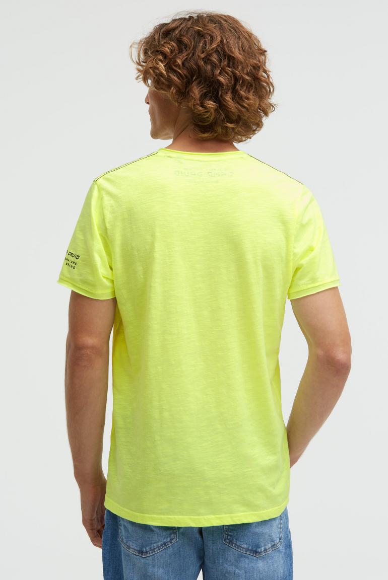 футболка v-neck neon lime