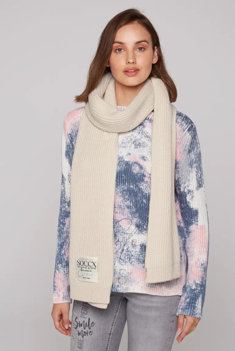 шарф faded beige